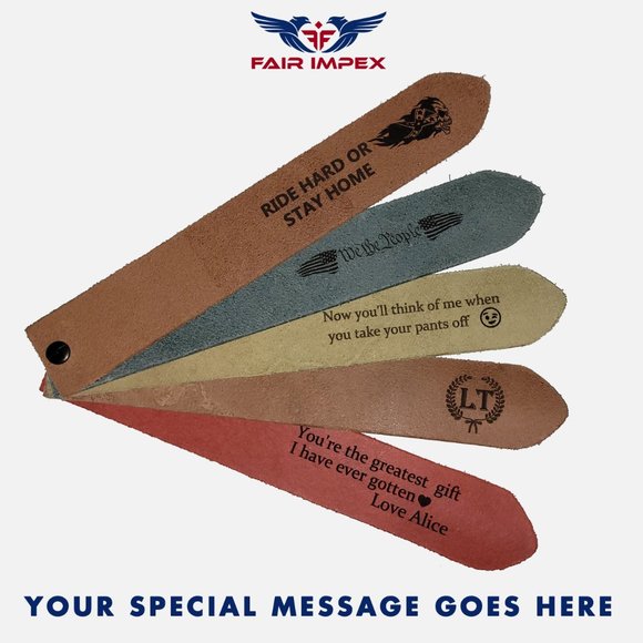 Handcrafted Burnt Orange Full Grain Leather Belt For Men - Free Personalization - Picture 14 of 15